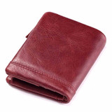 GZCZ Fashion Genuine Leather Women Wallet Female Lady Mini Zipper Coin Purse and Small Walet Portomonee Money Bag Vallet Perse