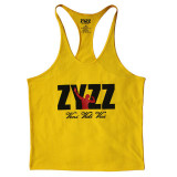 Gyms Tank Top Men Bodybuilding stringer Gyms Shark Brand Gymsclothing Fitness Mens Singlet Sleeveless shirt Workout Clothes Gold