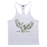 Gyms Tank Top Men Bodybuilding stringer Gyms Shark Brand Gymsclothing Fitness Mens Singlet Sleeveless shirt Workout Clothes Gold