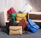 Gusure Vintage Leather Handbags Hot Sale Women Envelope Clutches Ladies Purse Famous Designer Crossbody Shoulder Messenger bags