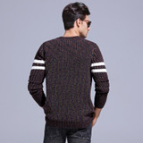 GustOmerD 2017 New Autumn Winter O-neck Thick Sweater Men Casual Strip Dot Pullover Men Warm Knitting Mens Sweaters Pullovers GustOmerD 2017 New Autumn Winter O-neck Thick Sweater Men Casual Strip Dot Pullover Men Warm Knitting Mens Sweaters Pullovers