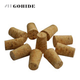 GUH 10pcs/Lot Natural Wood Corks Wine Bottle Stoppers Cork Sealing Plug Cap Brewing Wine Homebrew Cone-shape Bottle Corks Plugs
