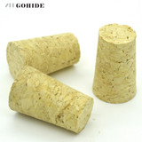 GUH 10pcs/Lot Natural Wood Corks Wine Bottle Stoppers Cork Sealing Plug Cap Brewing Wine Homebrew Cone-shape Bottle Corks Plugs