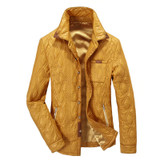 GUEQI Shirts Style Men Warm Jackets Size M-2XL Add Fleece Outerwear 2017 England Fashion Man Windproof Casual Parkas