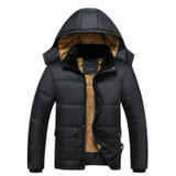 GUEQI Cotton Padded Man Warm Parkas Size M-2XL Cold Winter Outerwear 2017 Men Windproof Hooded Jackets