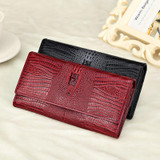 Guarantee Genuine Leather Ladies Women Wallets Purse Long Alligator Wallet Women Elegant Female Women's Wallets Leather Wallet