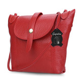 Guapabien Black Red Women's Leather Handbags Fashion Ladies Mini Shoulder Bag Female Small Messenger Bags Crossbody Handbags