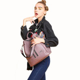 GSQ Fashion Genuine Leather Women Backpack Hot High Quality Famous Brand Women School Bag Girl Women backpack travel bags NG844