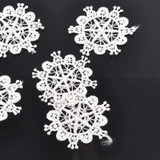 30pcs/lot Round Flower Lace Applique Mesh Trim For Garment Accessories Decoration Sew On Guipure Lace Fabric CP0885