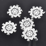 30pcs/lot Round Flower Lace Applique Mesh Trim For Garment Accessories Decoration Sew On Guipure Lace Fabric CP0885