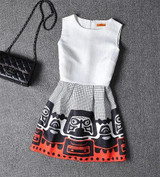 2XL Hot New Fashion Brand Summer Dress Plus Size Women Print Floral Vest Dress Sleeveless Party A Line Dresses Vestidos De Festa