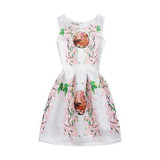 2XL Hot New Fashion Brand Summer Dress Plus Size Women Print Floral Vest Dress Sleeveless Party A Line Dresses Vestidos De Festa