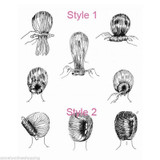 2pcs/set Women DIY Hair Styling Updo Donut Bun Clip Tool Formal French Twist Maker Holder Hair Sticks