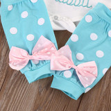 2pcs/Set !newborn baby girl clothes set Kids Baby Girl Romper+Leg Warmer Stocking Clothes Outfit Set