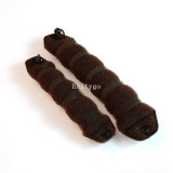 2pcs/pack 2016 New Beauty Fashion Sponge Hair Styling Donut Bun Maker Magic easy using Former Ring Shaper Style Tools F15