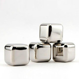 2pcs/Lot Stainless Steel Whiskey Stones Ice Cube Party Drink Cooler Beer Chiller Wine Cooler