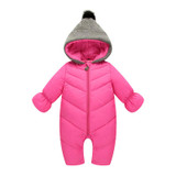 HYLKIDHUOSE 2017 Autumn Winter Baby Girls Boys Rompers Hooded Infant Newborn Cotton Jumpsuits Children Kids Outdoor Warm Coats