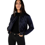 HYH HAOYIHUI Women Jacket Autumn Streetwear Elegant Zipper Short Coat Lace-up Long Sleeve Solid Slim Coat Basic Bomber Jacket