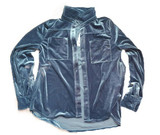 HYH HAOYIHUI Solid Blue Women Blouse Turn-down Collar Long Sleeve Single Breasted Tops Pocket Casual Slim Sexy Velvet Blouse HYH HAOYIHUI Solid Blue Women Blouse Turn-down Collar Long Sleeve Single Breasted Tops Pocket Casual Slim Sexy Velvet Blouse