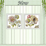 Hydrangeas flower rose decor painting counted print on canvas DMC 11CT 14CT chinese Cross Stitch kits embroidery needlework Sets