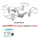 HY 1601 Mini Dron 720P Quadrocopter Foldable Drones With Camera HD Real Time Video Headless FPV Quadcopter WIFI RC Helicopter