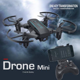 HY 1601 Mini Dron 720P Quadrocopter Foldable Drones With Camera HD Real Time Video Headless FPV Quadcopter WIFI RC Helicopter