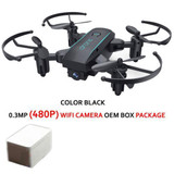 HY 1601 Mini Dron 720P Quadrocopter Foldable Drones With Camera HD Real Time Video Headless FPV Quadcopter WIFI RC Helicopter