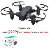 HY 1601 Mini Dron 720P Quadrocopter Foldable Drones With Camera HD Real Time Video Headless FPV Quadcopter WIFI RC Helicopter