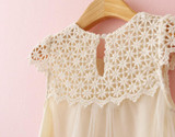Hurave Fashion 2017 Girl Summer Style Children Casual Lace Dress Girl Cute Kids Dresses Baby Girl Clothes