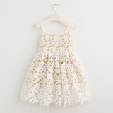 Hurave 2017 fashion girls dress lace girl clothing kids toddler princess new girl vestidos