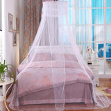Hung Dome Mosquito Net Princess Round Elegant Insect Mesh Net For Girls Bed Canopy Curtain Netting Bedroom Decorating