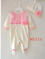 Humor Bear Princess Style Newborn Baby Girl Clothes Girls Lace Rompers+Hats Baby Clothing Sets Infant Jumpsuit Gifts