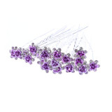 Hot 20pcs/Set Women Ladies Hair Clip Bridal Wedding Crystal Diamante Rose Flower Hair Pin Clip Hair Accessories Hot