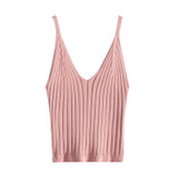 Hot 2018 New Women Sexy Knitted Crop Top Crop Sleeveless Cropped Blusas Vest Tank Top Camisole