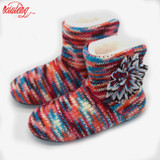 Hot 2017 Winter Warm Slippers Adult Men And Women Winter Household Slipper Soft Non-Slip Thicken Plush Home Indoor Floor Shoes