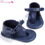 Newborn Kids Girls Anti-slip Flip-flops Sandalias Baby Bow Soft Sole Shoes Slippers Baby Girl Princess Crib Prewalker Shoes