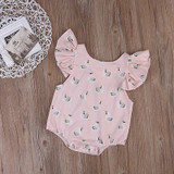 Newborn kids Ruffles Swan Romper clothes Infant Baby Boy Girl sleeveless Romper Jumpsuit Clothes Outfit