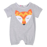 Newborn Kids Baby Rompers Infant Boy Girl Cute Fox Short Sleeve Jumpsuit Soft Outfits Clothes