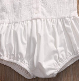 Newborn Kids Baby Girl Clothes Tops Jumpsuit Romper White Sleeveless Infant Outfit Clothing Girls Summer