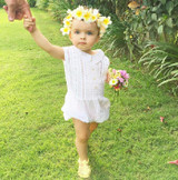 Newborn Kids Baby Girl Clothes Tops Jumpsuit Romper White Sleeveless Infant Outfit Clothing Girls Summer