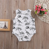 Newborn Jumpsuit Toddler Baby Boys Girls Dinosaur Bodysuit One-pieces Outfits Set 0-24M