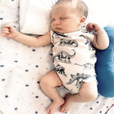 Newborn Jumpsuit Toddler Baby Boys Girls Dinosaur Bodysuit One-pieces Outfits Set 0-24M