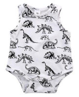 Newborn Jumpsuit Toddler Baby Boys Girls Dinosaur Bodysuit One-pieces Outfits Set 0-24M