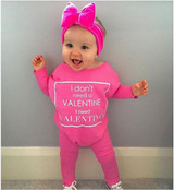 Newborn Infant Kids Baby Girl Clothes Cotton Romper Long Sleeve Letter Jumpsuit Casual Clothing Baby Girls Outfit