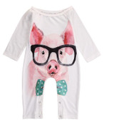 Newborn Infant Baby Girls Rompers Cute Cartoon Rabbit Pig Baby Rompers Jumpsuit Outfits Sunsuit Baby Girls Clothes 0-24 Months