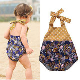 Newborn Infant Baby Girl Romper Shells Backless Romper Jumpsuit Clothes Outfits Sunsuit