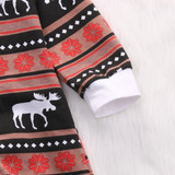 Newborn Infant Baby Girl Boys Romper Deer Sleepwear Christmas Pajamas Outfits Costume