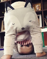 Newborn Infant Baby Boys Girls Fox Bottom Harem Pants PP Leggings Pants Trousers Children Clothes