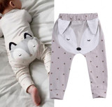 Newborn Infant Baby Boys Girls Fox Bottom Harem Pants Leggings Trousers 0-24M