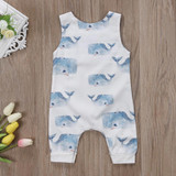 Newborn Infant Baby Boys Girls Clothing Romper Sleeveless Cotton Cute Jumpsuit Outfit Clothes Baby Boy